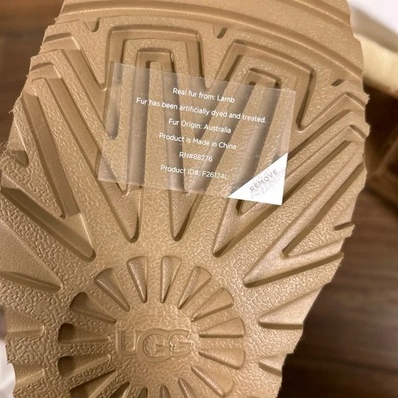 NWT! Ugg Boots‎ Mini Bailey Bow II Chestnut size 7 - Picture 8 of 14